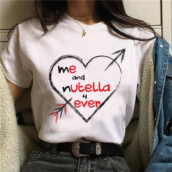 Creative Printing Short-sleeved T-shirt Men's And Women's Same High-end T-shirt